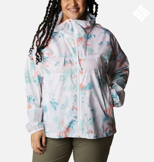 Women's Columbia Flash Challenger Novelty Windbreaker Jackets Flower | Plus Size CA-X685C